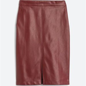 Skies are Blue faux leather pencil skirt